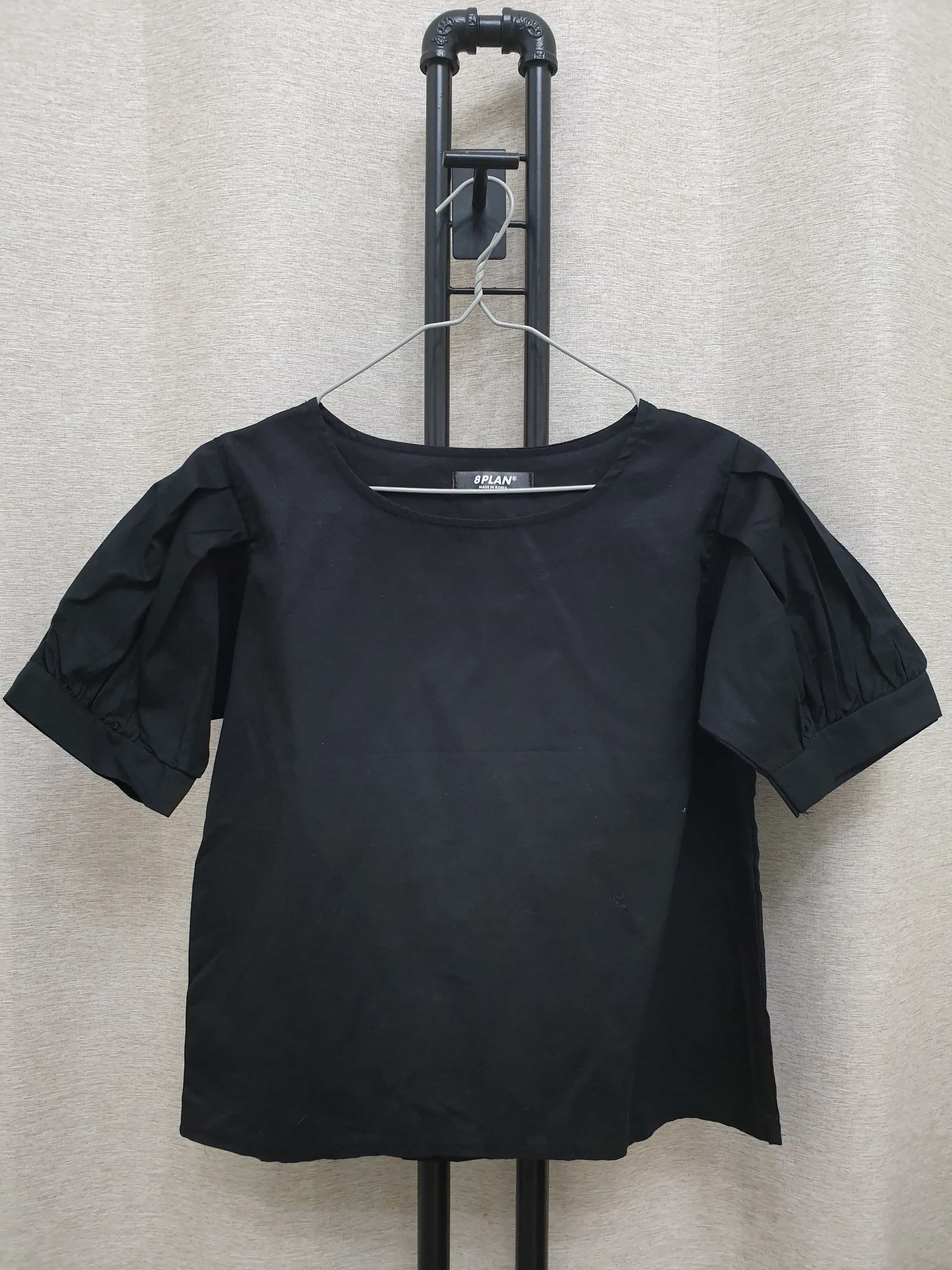 Puff Sleeve Crew Neck Top